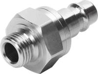 ks4-14-a-r Festo Male Pneumatic Quick Connect Coupling, Threaded