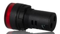 271-7488 RS PRO, Panel Mount Red LED Pilot Light, 22mm Cutout, IP65, Round, 110V ac/dc