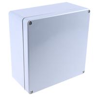 918-8825 RS PRO Grey PET Enclosure, IP66, Grey Lid, 255 x 250 x 120mm