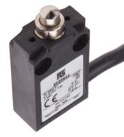 902-6944 RS PRO Plunger Limit Switch, NO/NC, IP67, DPST, Thermoplastic Housing, 240V ac Max, 5A Max