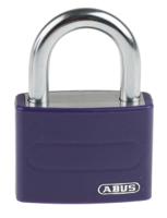 49937-t65al40-liliac-ka-6401 ABUS Key Weatherproof Aluminium, Steel Safety Padlock, Keyed Alike, 6.5mm Shackle, 43mm Body