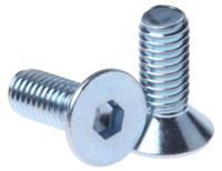 193-3421 RS PRO Bright Zinc Plated Steel Hex Socket Countersunk Screw, DIN 7991, M20 x 70mm
