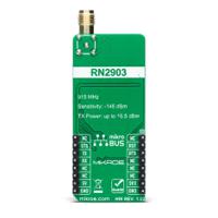 mikroe-4615 MikroElektronika LR 2 Click RN2903, TXB0106 LoRa Add On Board for mikroBUS socket 902 → 928MHz MIKROE-4615