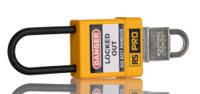 180-6822 RS PRO Yellow ABS, Nylon Safety Lockout Padlocks, 5mm Shackle, 46mm Attachment