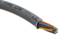 1180l-sl005 Alpha Wire Alpha Essentials LSZH Communication & Control Series Data Cable, 10 Cores, 0.35 mm², Unscreened, 22 AWG,