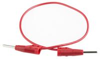 973594101 Hirschmann 2 mm Test lead, 6A, 60V dc, Red, 25cm Lead Length