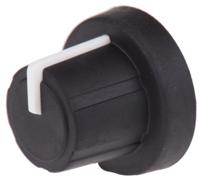 303tpn130-006237224 Sifam 18.9mm Black Potentiometer Knob for 6mm Shaft Splined, 3/03/TPN130-006/237/224