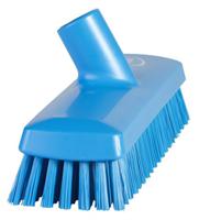 70433 Vikan Medium Bristle Blue Deck Brush, 32mm bristle length, Polyester, Polypropylene, Stainless Steel bristle material