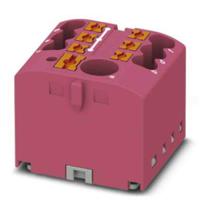 3273347 Phoenix Contact Distribution Block, 7 Way, 4mm², 24A, 450 V, Pink