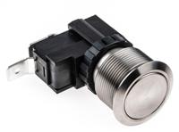 175-8789 RS PRO Push Button Switch, Latching, Panel Mount, 22.2mm Cutout, SPST, 250 / 125V ac, IP67