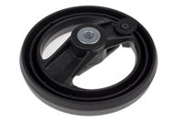 161-2011 RS PRO Black Glass-Fibre Reinforced Technopolymer Hand Wheel, 160mm diameter
