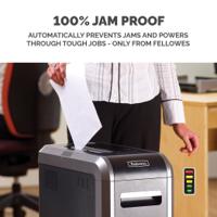 4612101 Fellowes Powershred 125Ci 53L Cross Cut Shredder Eliminating Paper Jams