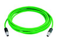 l80000a0001 Telegartner Male 8 way Threaded to Male 8 way Sensor Actuator Cable