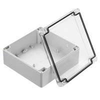 186-2286 RS PRO Grey ABS, Polycarbonate Enclosure, IP67, IK07, 149.85 x 149.85 x 60mm