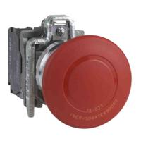 xb4bt845ex Schneider Electric XB4 Series Pull Release Emergency Stop Push Button, Panel Mount, 22mm Cutout, 1 NO + 1 NC, IP65