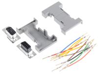 382-2702 RS PRO D Sub Adapter Male 9 Way D-Sub to Male 9 Way D-Sub