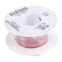 5851-rd005 Alpha Wire Hook-up Wire TEFLON Series Red 0.05 mm² Hook Up Wire, 30 AWG, 7/0.10 mm, 30m, PTFE Insulation, 5851 RD005