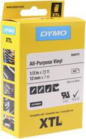 1868751 Dymo XTL Black on White Label Printer Tape, 7 m Length, 12 mm Width