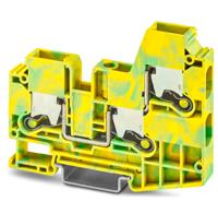 1329606 Phoenix Contact  XTV 10-TWIN-PE Series Green, Yellow, 10mm², Single-Level, Push-X Termination