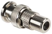 546-5086 RS PRO Straight RF Adapter BNC Plug to Type F Socket 1GHz