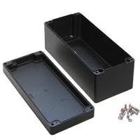 1590z166bk Hammond 1590Z Series Black Die Cast Aluminium Alloy Enclosure, IP68, Flanged, Black Lid, 360 x 160 x 90mm