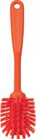 42377 Vikan Medium Bristle Orange Scrubbing Brush, 23mm bristle length, PET bristle material