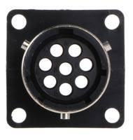 tr1208rfs1nb-192922-1200 ITT Cannon Circular Connector, 8 Contacts, Panel, Standard Connector, Socket, Female, IP65, Trident Ringlock Series