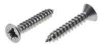 522-1331 RS PRO Plain Stainless Steel Countersunk Head Self Tapping Screw, N°6 x 3/4in Long 19mm Long