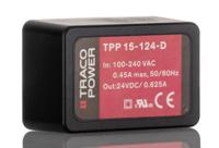 tpp-15-124-d TRACOPOWER Switching Power Supply, TPP 15-124-D, 24V dc, 625mA, 15W, 1 Output, 120 → 370 V dc, 85 → 264 V