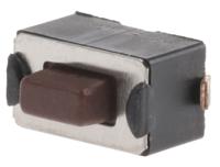 dtsm32nv APEM Brown Button Tactile Switch, SPST 50 mA @ 12 V dc 1.5mm