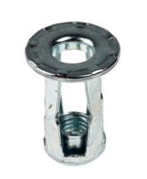 768-0732 RS PRO Bright Zinc Plated, M5 Steel Threaded Insert, 13.49mm diameter 10.16mm Depth 18.19mm