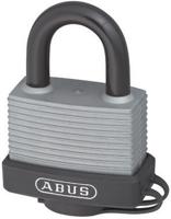 70al45-silver ABUS Key Weatherproof Aluminium, Steel Safety Padlock, 8mm Shackle, 53mm Body