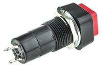 pbs-001a-3 Lumberg Push Button Switch, Latching, Panel Mount, 12mm Cutout, SPST, 125/250V ac