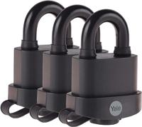 y220b511183 Yale Padlock Weatherproof Padlock, 9mm Shackle, 53mm Body