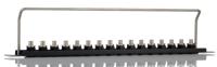 252-2981 BNC 16 Port Loaded Rack Patch Panel, 1U Rack Height