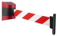 897-21-d3 Tensator Red & White Plastic Retractable Barrier, 4.6m, Red, White Tape