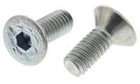 483-9795 RS PRO Bright Zinc Plated Steel Hex Socket Countersunk Screw, DIN 7991, M4 x 10mm