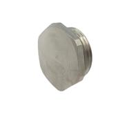 cap197164 Capri Stopping Plug, M16, 18mm Hole Diameter, Nickel Plated Brass, Stainless Steel, 18mm Diameter, Threaded