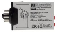 178-5021 RS PRO Plug In Timer Relay, 12 → 240V ac/dc, 0.1 s → 100days, DPDT