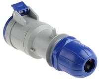 3133243 Scame IP44 Blue Cable Mount 2P + E Industrial Power Socket, Rated At 32A, 230 V