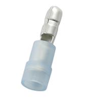 178-8390 RS PRO Insulated, Blue Crimp Bullet Connector, 1.5mm² to 2.5mm², 16AWG to 14AWG, 4mm Bullet diameter Male