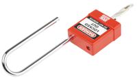 175-1181 RS PRO Red 1-Lock ABS, Steel Safety Lockout Padlocks, 5mm Shackle, 46mm Attachment