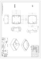 190-1863 RS PRO Grey Aluminium Enclosure, IP66, IK09, Grey Lid, 140 x 140 x 90mm