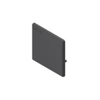 3842548809 Bosch Rexroth Black Polypropylene Cover Cap, 60mm 60 x 60 mm Strut Profile, 10mm Groove