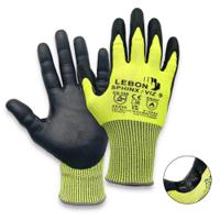 sphinxviz8 Lebon Protection SPHINX/VIZ Yellow Polyethylene Glove, Size 8, Nitrile Foam Coating