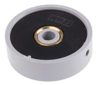 777-7303 RS PRO 38.6mm Grey Potentiometer Knob for 6.35mm Shaft Screw Fix