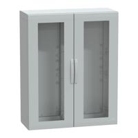 nsypla12104tg PanelSeT Series Fibreglass Reinforced Polyester Double-Door-Door Floor Standing Enclosure, Glazed Door Door, IP65, 1250