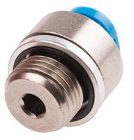 qsm-g18-4-i Festo QS Series Straight Threaded Adaptor, G 1/8 Male to Push In 4 mm, Threaded-to-Tube Connection Style, 186266