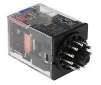 mks3pin-5-24vdc Omron Plug In Power Relay, 24V dc Coil, 10A Switching Current, 3PDT