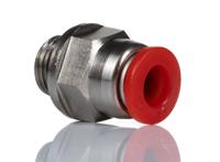 c02250618 Norgren Pneufit C Series Straight Fitting, G 1/8 Male to Push In 6 mm, Threaded-to-Tube Connection Style, C02250618